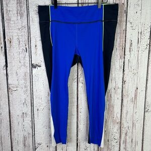 Athleta Velocity Colorblock Capri Legging Women’s XLT TALL LONG Colorful Run Gym